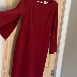 Cape Sleeve Sheath dress